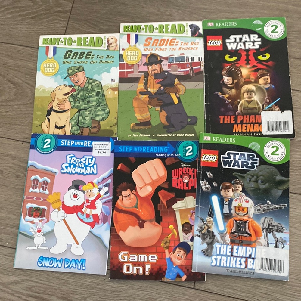 Level 2 step into reading book bundle of 6